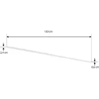 LINDBY Stromschiene Lumaro, weiß, Alu, Länge 103 cm
