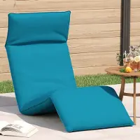 vidaXL Möbel Sonnenliege Klappbar Hellblau 175x54x8,5 cm Oxford-Gewebe - Gartenliegen &47910