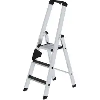 Proregal Stufen-Stehleiter einseitig begehbar mit clip-step R13 3 Stufen