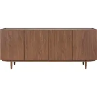 Miliboo - Vintage-Sideboard mit vier Türen aus dunklem Holz B180 cm SANAA