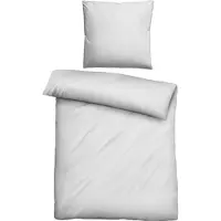 Biberna Lyocell Bettwäsche 0470500 UNI color: silber/grau, size: 1x 135x200 cm + 1x 80x80 cm
