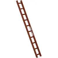 Euroline Premium Kaminkehrerleiter 10 Sprossen RAL8004 Rot