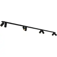 Licht-Erlebnisse Spot Lampe Metall verstellbar Schwarz GU10 länglich Modern Strahler