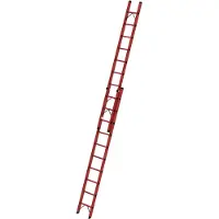Proregal Sprossen-Schiebeleiter GFK 2-teilig ohne Traverse 2x10 Sprossen