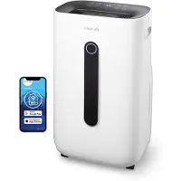 Clean air optima Luftentfeuchter und Luftreiniger CA-706 Smart - Geeignet für Räume bis: 70m² / 175m³ - Entfeuchtungsleistung: 16 Liter pro Tag - App