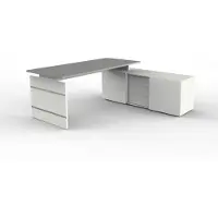 Kerkmann Büromöbelfabrik Komplettarbeitsplatz Form 4 mit Schreibtisch und Sideboard wenge