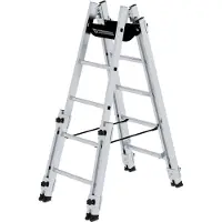 Proregal Sprossen-Stehleiter treppengängig 2x5 Sprossen