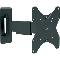 Puremounts PM-EASYFLEX-37 - TV Wandhalterung, neigbar, schwenkbar, 17''- 42'', schwarz