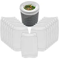 Spetebo Skimmer Socke 20er Set - 22x13 cm / weiß