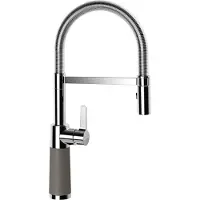 Schock Armatur SC-550 in ASPHALT mit Spiralfederauslauf / CRISTALITE PLUS