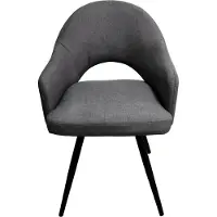 HTI Stuhl Laredo im modernen Retro-Stil, bequem gepolstert, 58 cm breit, 85 cm hoch
