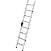 MUNK Günzburger Steigtechnik MUNK Stufenanlegeleiter mit Ergo-Pad ohne Traverse 8 Stufen