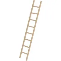 MUNK Günzburger Steigtechnik MUNK Holz-Anlegeleiter 8 Sprossen
