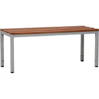 Gürkan Garderobenbank 107192 grau, buche Holz 100,0 cm