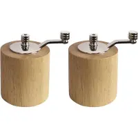 Gastronoble Olympia Salz- und Pfeffermühlenset | Heveaholz | 8cm | 3 Sets