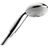 Hansgrohe Crometta 85, Handduschbrause mit Kopf, Chrom, Wand