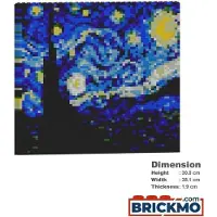 Jekca Bricks The Starry Night Brick Painting 01S ST24CP04