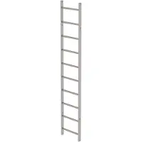 MUNK Günzburger Steigtechnik Steigleiterteil 2,80m 10 Sprossen Edelstahl V2A - 068265