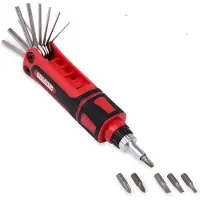 VARO KREATOR Schraubenschlüssel HEX 16 in 1 Schraubendreher Bitset Ratsche Sechskant