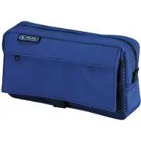 Herlitz 11415981, Weiches Federmäppchen, Polyester, Blau, Einfarbig, Reißverschluss, 210 mm