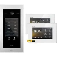 Balter EVO HD Touch 7 Silber/Weiß 2x7" Video Türsprechanlage Set bis zu 1000 Familienhaus