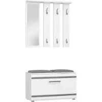 Top E Shop Topeshop GAR OPAL BIEL, Weiß, 1 Tür(en), Drehtür