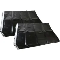 VHBW 10x Entsorgungsbeutel kompatibel mit Kärcher NT 361, 362, 40/1 Tact, 40/1 Tact Te, 40, 45, 360 Xpert Staubsauger - 36cm x 23,5cm Schwarz