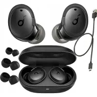 Soundcore Kabellose In-Ear-Kopfhörer mit ANC und BassUp 36H Wiedergabe Schwarz