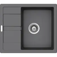 Victory Granitspüle S580.60 - Hellgrau, ab 45er Unterschrank, 580 x 500 mm