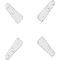 PureLink PureMounts - Universeller VESA Vergrößerer PM-ADAPT-DW von 200x200 auf 300x200 bis 400x400 (4-teilig) weiß