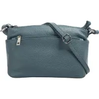 Cluty Umhängetasche echt Leder, Made in Italy
