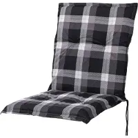 Sun Garden Auflage Niederlehner Naxos10623-800 schwarz-braun-beige kariert 100x49x6 cm