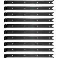 Alberts 862770 Ladenband, gerade, Abschluss Karpfenschwanz, schwarz, Rolle Ø14 mm, Größe 500 x 35 mm, 10er Set