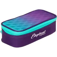 Elephant Mäppchen Box Large Hero Signature Federtasche Federmäppchen Pennal pencil case 12866 Violet Cube (Lila-Türkis)