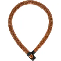ABUS IVERA Chain 7210 – Flexibles Kettenschloss für Fahrräder, 110 cm, Orange