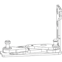 MACO Ecklager POWER für Bodenschwelle, 13V, rechts, silber (227286)