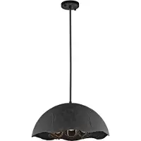 Elstead Lighting Elstead Fracture Hängeleuchte E27 3-fach Verwittertes Zink