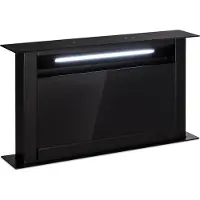 Klarstein Downdraft-Dunstabzugshaube 90cm, versenkbare Abluft/Umluft-Dunstabzugshaube, 714 m³/h mit Boost-Modus, 8 Modi, LED-Licht, Timer, leise, ohne Rohr, Schwarz 60 cm