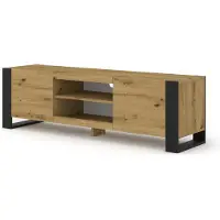 Homlando Lowboard TV-Schrank MONDI 158 cm Kommode HI-FI Tisch Regal Sideboard handwerkliche Eiche