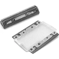 VHBW 1x Klingenblock, 1x Scherblatt kompatibel mit Braun 3105, 3610, 3612, 3315, 3305, 3615, 3310, 3600, 3614 Rasierer - Kombipack Schwarz Silber