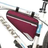 System-S Fahrrad Tasche Befestigung spritzwasserfest in Rot Dreiecktasche Rahmentasche Triangeltasche