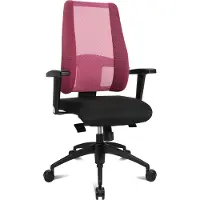 Topstar Drehstuhl Lady Sitness Deluxe pink mit Armlehnen