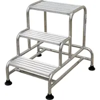 Facal Aluminium Trittleiter Plano, 3 Stufen, Plattformhöhe 75 cm, Arbeitshöhe 270 cm