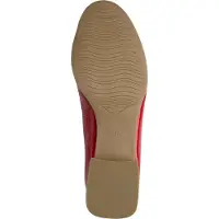 Marco Tozzi Damen Slipper klassischer Loafer mit Blockabsatz 2-24250-45, Größe:41 EU, Farbe:Rot