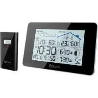 Miraval LCD Funk-Wetterstation mit Außensenor Wecker Funkuhr Kalender Vorhersage Hygro - 4-MV5792-1