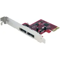 StarTech.com .com 2 Port eSATA 6 Gbit/s PCI Express Schnittstellenkarte - SATA III Controller Karte - 2 x 7-poligStecker Serial ATA/600 Extern-SATA - PCI Express