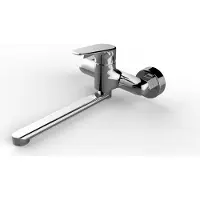 Laveo Design Spültischarmatur für Wandmontage Chrom