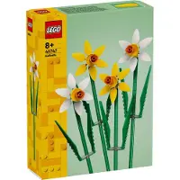 LEGO Icons 40747 Narzissen Bausatz mit 2 Stängeln, 30 cm lang, 216 Teile