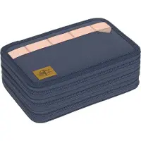 Lassig School Triple Pencil Case Unique navy