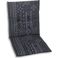 GO-DE Textil, Sesselauflage Niederlehner, Einzelset, Farbe: grau, Maße ca.: 98 cm x 48 cm x 5 cm, Rückenhöhe: 50